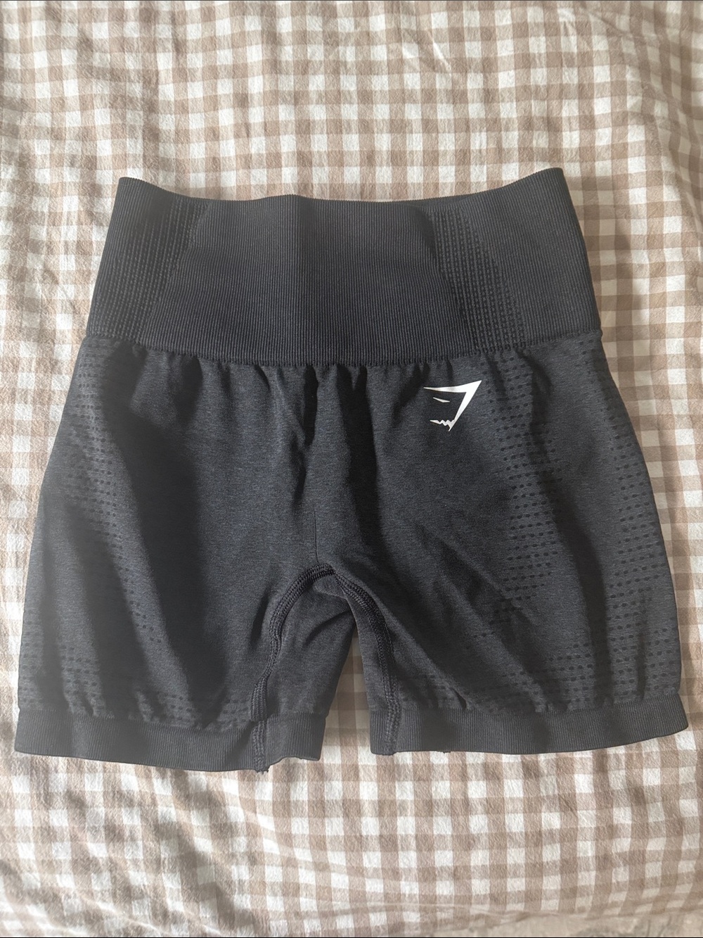 Gymshark Black High-Rise Seamless Bike Shorts